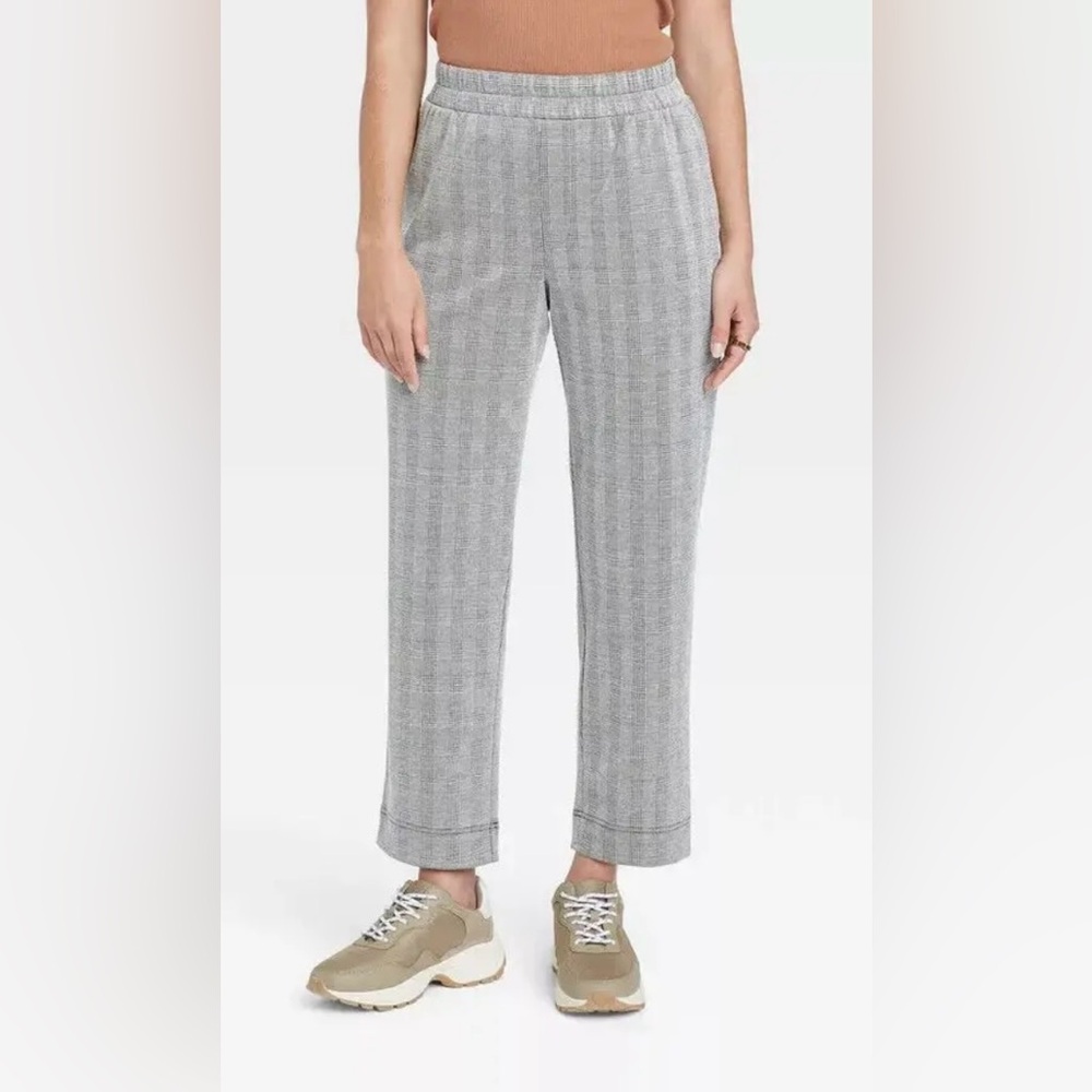 A New Day plaid elastic trousers